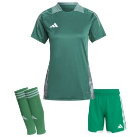 adidas Tiro 24 Competition Trikotsatz Damen 3-teilig Trainingstrikot Match Shorts Sleeve Stutzen