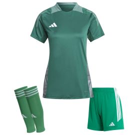 adidas Tiro 24 Competition Trikotsatz Damen 3-teilig Trainingstrikot Shorts Sleeve Stutzen