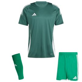 adidas Tiro 24 Trikotsatz Herren Damen 3-teilig Fussball Trikot Match Shorts Sleeve Stutzen