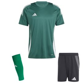 adidas Tiro 24 Trikotsatz Herren Damen 3-teilig Fussball Trikot Shorts Competition Match Sleeve Stutzen