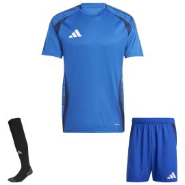 adidas Tiro 24 Trikotsatz Herren Damen 3-teilig Fussball Trikot Shorts Competition Match Sockenstutzen