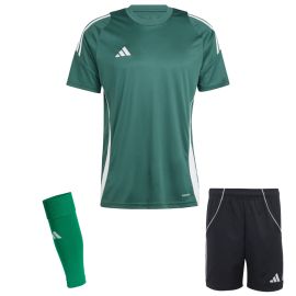 adidas Tiro 24 Trikotsatz Herren Damen 3-teilig Fussball Trikot Shorts Sleeve Stutzen