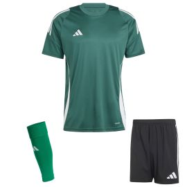 adidas Tiro 24 Trikotsatz Herren Damen 3-teilig Fussball Trikot Shorts Sleeve Stutzen