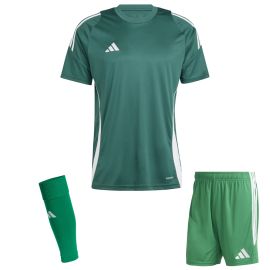 adidas Tiro 24 Trikotsatz Herren Damen 3-teilig Fussball Trikot Shorts Sleeve Stutzen