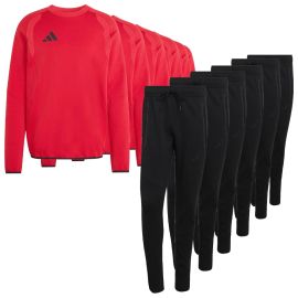 adidas Tiro Travel Sweatsanzug Satz Herren Damen 2-teilig Crew Sweatshirt Sweathose