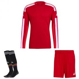 adidas Trikotsatz langarm Squadra 21 Herren Damen 3-teilig Trikot Langarm Short