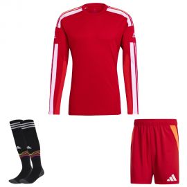 adidas Trikotsatz langarm Squadra 21 Herren Damen 3-teilig Trikot Langarm Shorts Competition Match