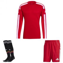 adidas Trikotsatz langarm Squadra 21 Herren Damen 3-teilig Trikot Langarm Shorts