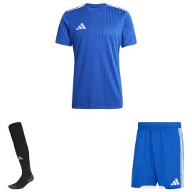 adidas Trikotsatz Campeon 25 Herren Damen 3-teilig Fußball Trikot Match Shorts Sockenstutzen