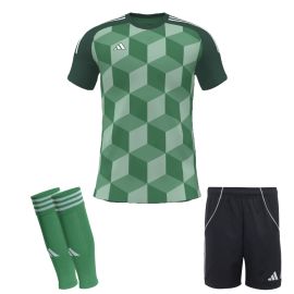 adidas Trikotsatz Cubes LR Herren Damen 3-teilig Trikot miTeam Shorts Sleeve Stutzen