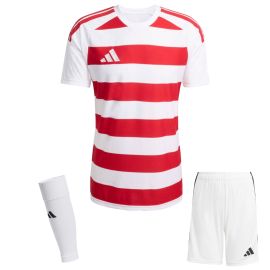 adidas Trikotsatz Hooped 26 Kinder 3-teilig Trikot Shorts Sleeve Stutzen