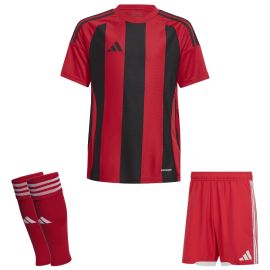 adidas Trikotsatz Striped 24 Herren Damen 3-teilig Trikot Match Shorts Sleeve Stutzen