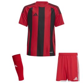 adidas Trikotsatz Striped 24 Herren Damen 3-teilig Trikot Match Shorts Sleeve Stutzen