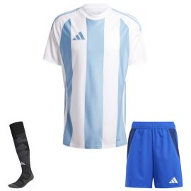 adidas Trikotsatz Striped 24 Kinder 3-teilig Trikot Shorts Competition Match Torwart Sockenstutzen
