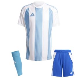 adidas Trikotsatz Striped 24 Kinder 3-teilig Trikot Shorts Sleeve Stutzen
