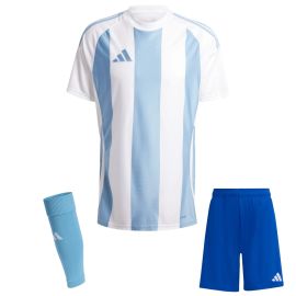 adidas Trikotsatz Striped 24 Kinder 3-teilig Trikot Shorts Sleeve Stutzen