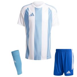 adidas Trikotsatz Striped 24 Kinder 3-teilig Trikot Shorts Sleeve Stutzen