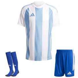 adidas Trikotsatz Striped 24 Kinder 3-teilig Trikot Shorts Sockenstutzen