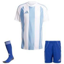 adidas Trikotsatz Striped 24 Kinder 3-teilig Trikot Shorts Sockenstutzen