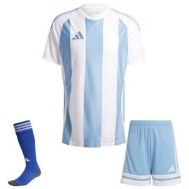 adidas Trikotsatz Striped 24 Kinder 3-teilig Trikot Shorts Sockenstutzen