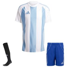 adidas Trikotsatz Striped 24 Kinder 3-teilig Trikot Shorts Sockenstutzen