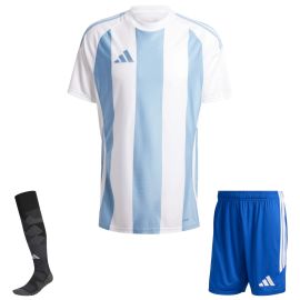 adidas Trikotsatz Striped 24 Kinder 3-teilig Trikot Shorts Torwart Sockenstutzen