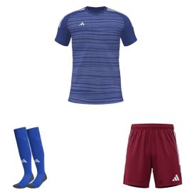 adidas Trikotsatz Waves LR Herren Damen 3-teilig Trikot miTeam Shorts Sockenstutzen