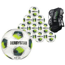 Derbystar 10er Ballpaket inkl. Ballsack Brillant TT DB v24 Fussball Trainingsball Grösse 5 ATS Ballsack für 10 12 Bälle