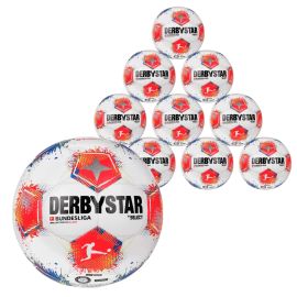 Derbystar 10er Jugend Ballpaket Bundesliga Brillant Replica S Light v25 Fussball Grösse 5 290g