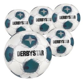 Derbystar 5er Spielball Ballpaket Apus APS v26 Fussball Spielball Grösse 5