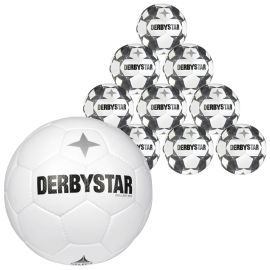 Derbystar Spielball + 10er Ballpaket Brilliant TT v24 Fussball Grösse 5 Fussball Grösse 5