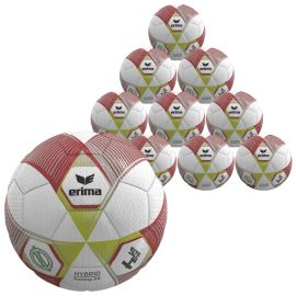 Erima 10er Jugend Ballpaket Hybrid Training 2.0 Fussball Grösse 4 350g