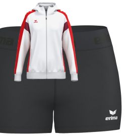 Erima Celebrate 125 Trainingsanzug Set Damen 2-teilig Trainingsjacke mit Kapuze Tights