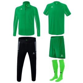 Erima Liga Star Fussball Jacken Set Herren Damen 5-teilig Trainingsjacke Trainingshose Trainings T-Shirt Short Fussballsocken