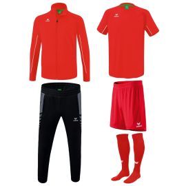 Erima Liga Star Fussball Jacken Set Kinder 5-teilig Trainingsjacke Trainingshose Trainings T-Shirt Short Fussballsocken
