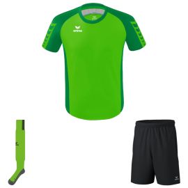 Erima Six Wings Trikotsatz Kinder 3-teilig Fussball Trikot Trainingsshort Stutzenstrumpf