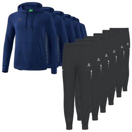 Erima Sweatsanzug Satz Essential Team Kinder 2-teilig Hoody Sweathose