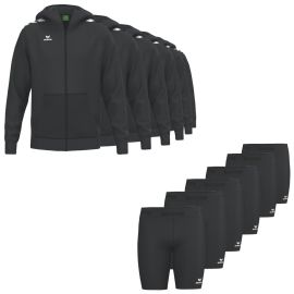 Erima Trainingsanzug Satz CMPT Wings Kinder 2-teilig Trainingsjacke mit Kapuze Tights