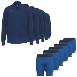 Erima Trainingsanzug Satz Premia Herren Damen 2-teilig Trainingsjacke Tights