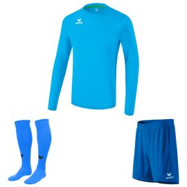 Erima Trikotsatz langarm Liga Herren Damen 3-teilig Trikot langarm Short mit Innenslip Fussballsocken