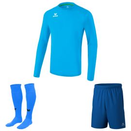 Erima Trikotsatz langarm Liga Herren Damen 3-teilig Trikot langarm Trainingsshort Fussballsocken
