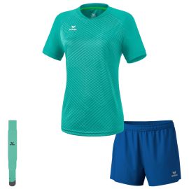 Erima Trikotsatz Madrid Damen 3-teilig Fussball Trikot Damen Trainingsshort Sockenstutzen