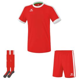 Erima Trikotsatz Retro Star Herren Damen 3-teilig Fussball Trikot Fussball Short Stutzenstrumpf