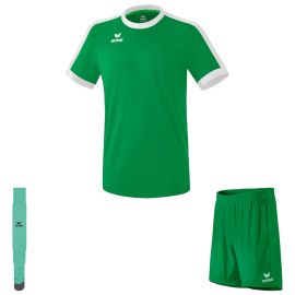 Erima Trikotsatz Retro Star Kinder 3-teilig Fussball Trikot Short mit Innenslip Sockenstutzen