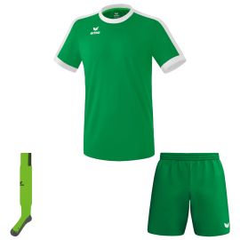 Erima Trikotsatz Retro Star Kinder 3-teilig Fussball Trikot Shorts Sockenstutzen