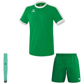 Erima Trikotsatz Retro Star Kinder 3-teilig Fussball Trikot Shorts Sockenstutzen