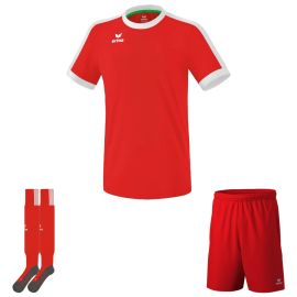 Erima Trikotsatz Retro Star Herren Damen 3-teilig Fussball Trikot Trainingsshort Stutzenstrumpf