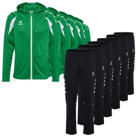 Hummel Core 2.0 Trainingsanzug Satz Herren Damen 2-teilig Trainingsjacke mit Kapuze Sweathose