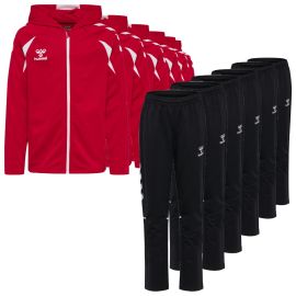 Hummel Core 2.0 Trainingsanzug Satz Kinder 2-teilig Trainingsjacke mit Kapuze Sweathose