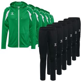 Hummel Core 2.0 Trainingsanzug Satz Herren Damen 2-teilig Trainingsjacke mit Kapuze Trainingshose